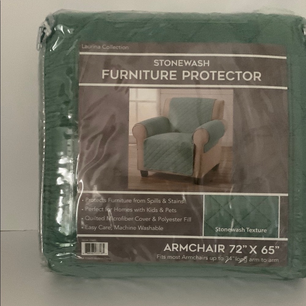 Stonewashed Green Armchair Furniture Cover